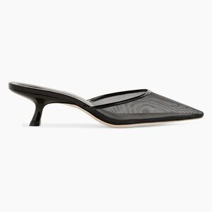 Reformation Women's Black Mesh Mules